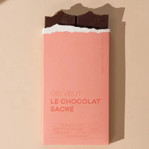 Chocolat aux probiotiques Atelier Nubio