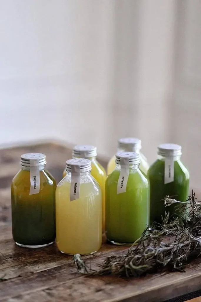 Les jus frais de légumes Ateier Nubio