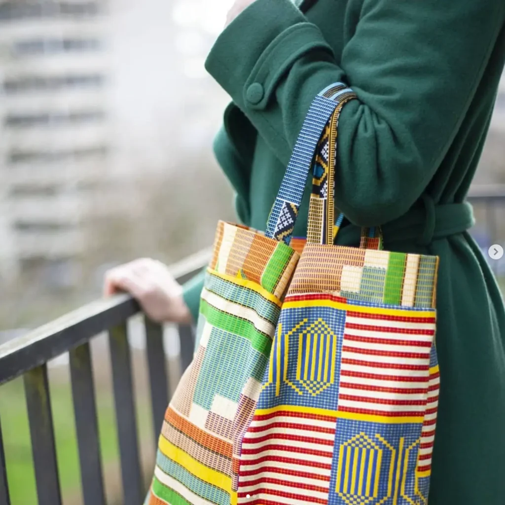 Tote Bag réalisé à partir du patron Pêche Melma